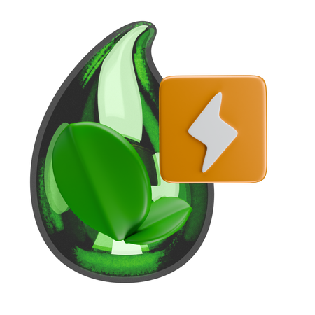 Bioöl-Energie  3D Icon