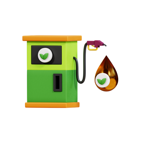Biotreibstoff  3D Icon