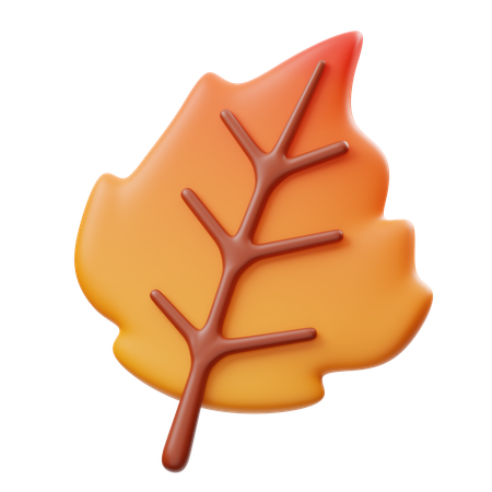 Birches Leaf  3D Icon