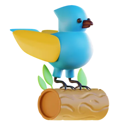 3 D Bird Illustration 3D Icon