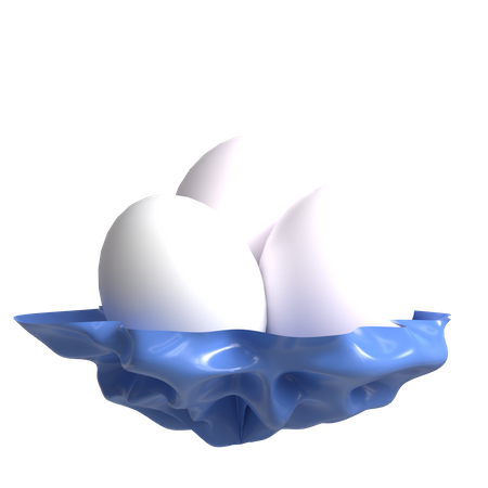 Bird Eggs  3D Icon
