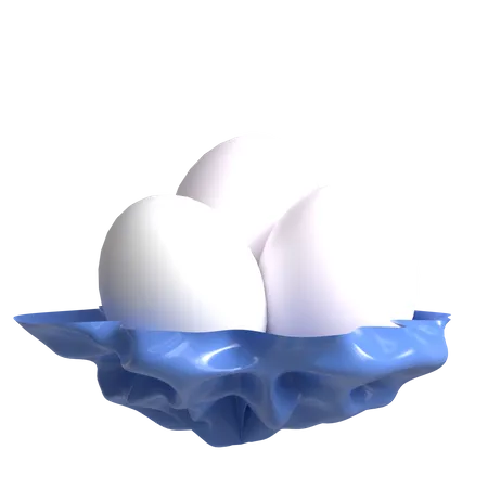 Bird Eggs  3D Icon