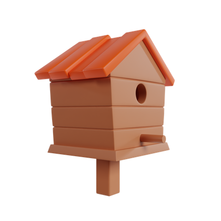 Bird Home  3D Icon