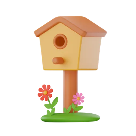 Bird House  3D Icon