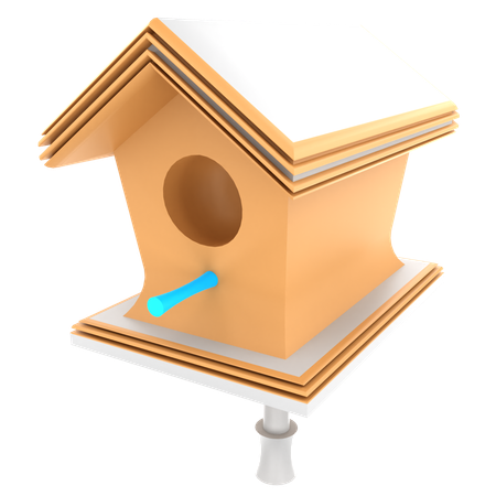 Bird house  3D Icon