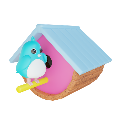 Bird House 3D Icon