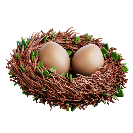 Bird Nest  3D Icon