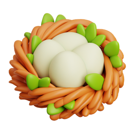 Bird Nest  3D Icon