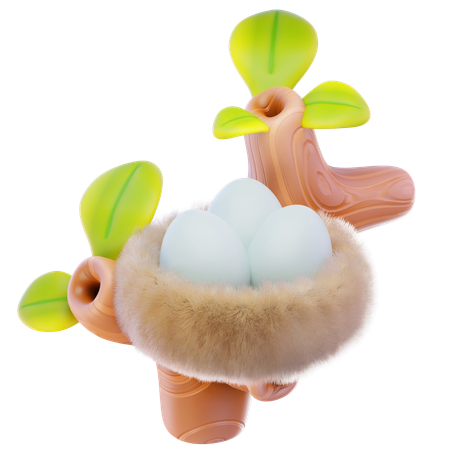 Bird Nest  3D Icon
