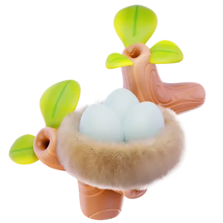 Bird Nest  3D Icon