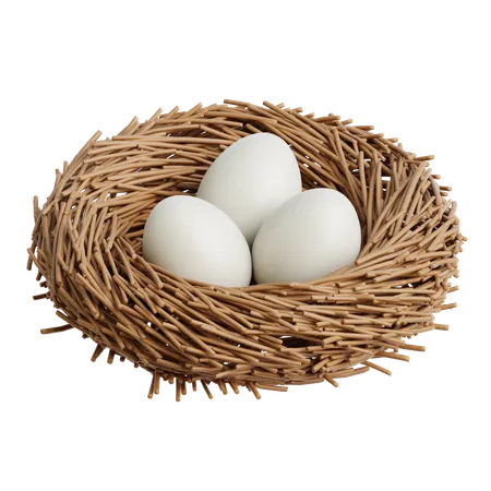 Bird Nest  3D Icon