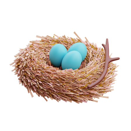 Bird Nest  3D Icon