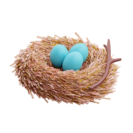 Bird Nest  3D Icon