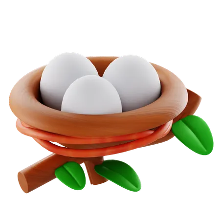 Bird Nest  3D Icon