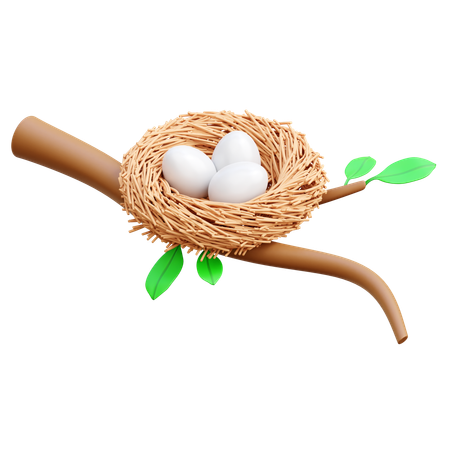 Bird Nest  3D Icon