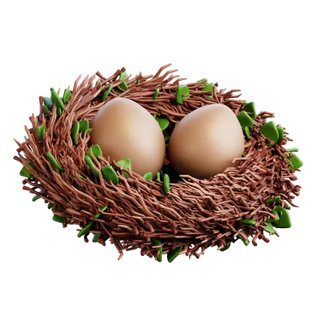 Bird Nest  3D Icon