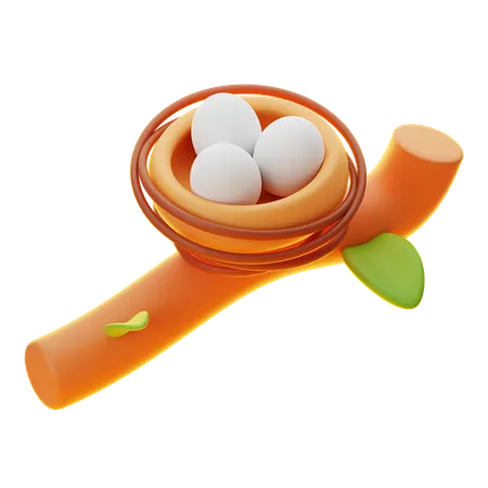 Bird Nest  3D Icon