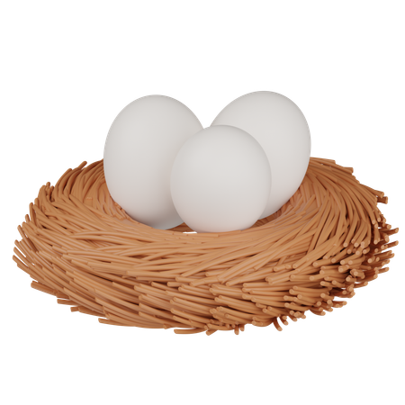 Bird Nest  3D Icon