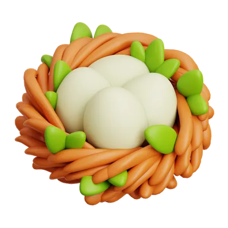 Bird Nest  3D Icon