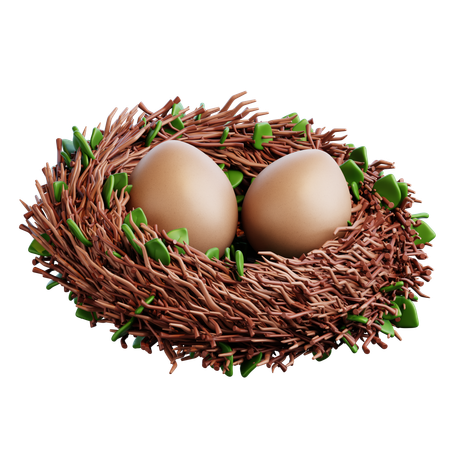 Bird Nest  3D Icon
