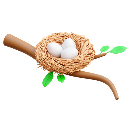 Bird Nest  3D Icon