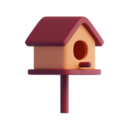 鳥小屋  3D Icon