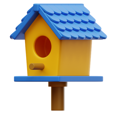 Birdhouse 3D Illustration