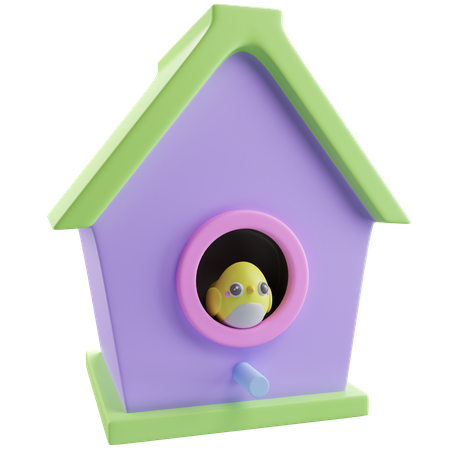Birdhouse 3D Icon