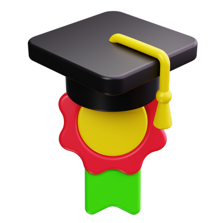 Gorro de graduación  3D Icon