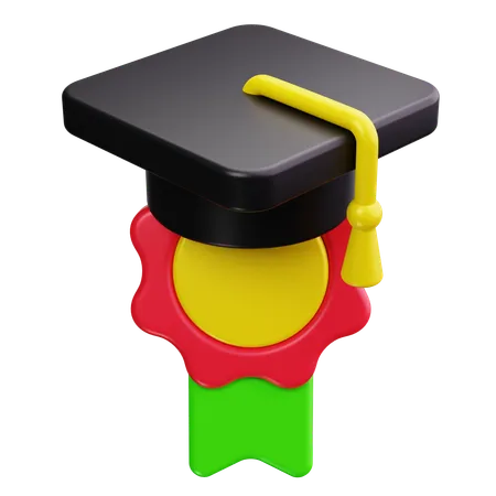 Gorro de graduación  3D Icon