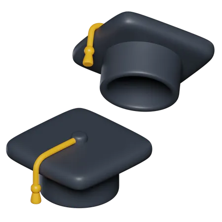 Gorro de graduación  3D Icon