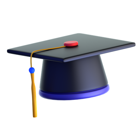 Gorro de graduación  3D Icon