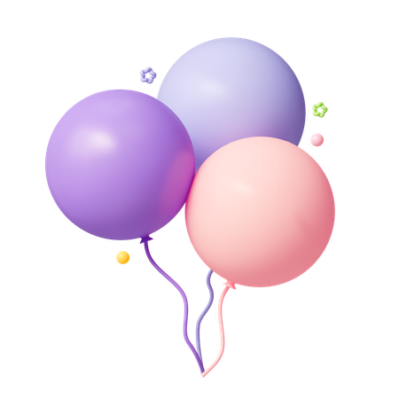 Birthday Balloon  3D Icon