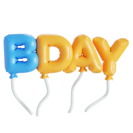 Birthday balloon  3D Icon