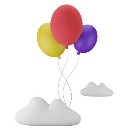 Birthday Balloon  3D Icon