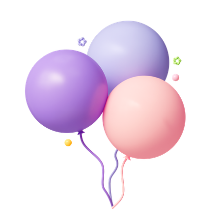 Birthday Balloon  3D Icon