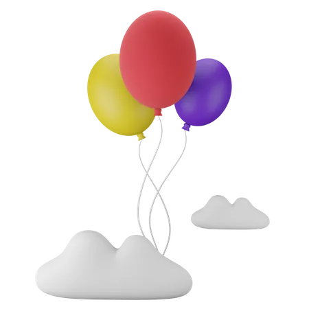 Birthday Balloon 3D Icon