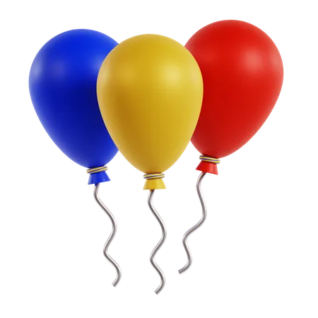 Birthday Balloons  3D Icon
