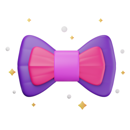 Birthday Bow Tie  3D Icon