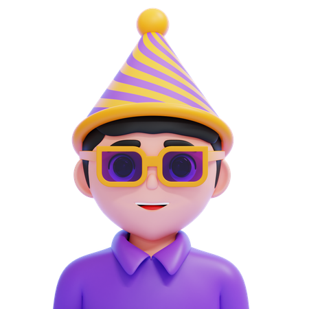 생일 소년  3D Icon