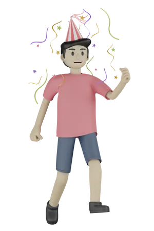 Birthday Boy 3D Illustration