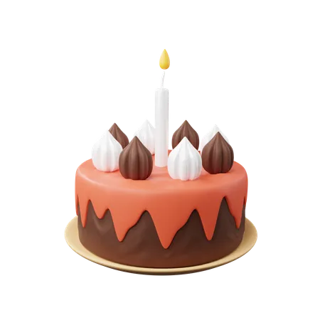 Birthday Cake Download This Itm Now 3D Icon