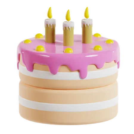 Birthday cake  3D Icon