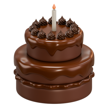 誕生日ケーキ  3D Icon