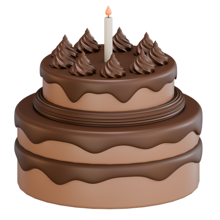 생일 케이크  3D Icon
