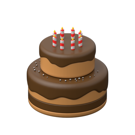 誕生日ケーキ  3D Icon