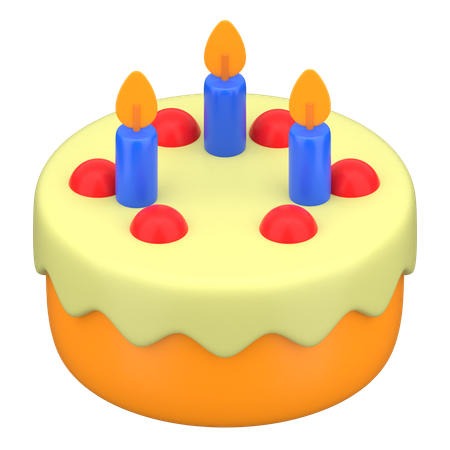 Birthday Cake  3D Icon