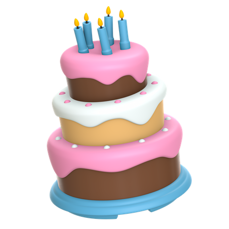 Birthday Cake  3D Icon