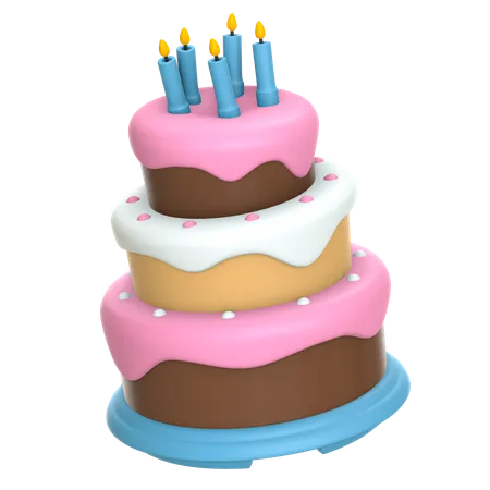 Birthday Cake  3D Icon