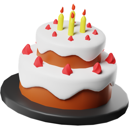 Birthday Cake  3D Icon